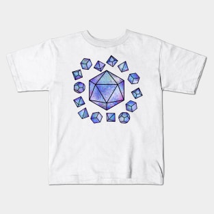 Opal Polyhedral Dice Set Kids T-Shirt